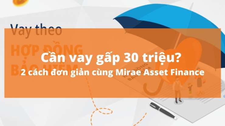 Cần vay gấp 30 triệu