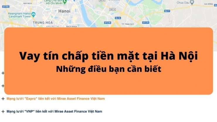 Vay tín chấp tiền mặt tại Hà Nội