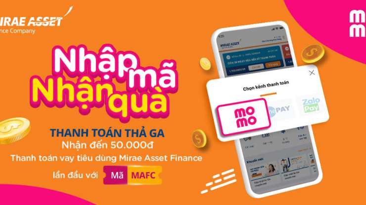 ƯU ĐÃI LÊN ĐẾN 50.000Đ KHI THANH TOÁN KHOẢN VAY LẦN ĐẦU QUA VÍ MOMO