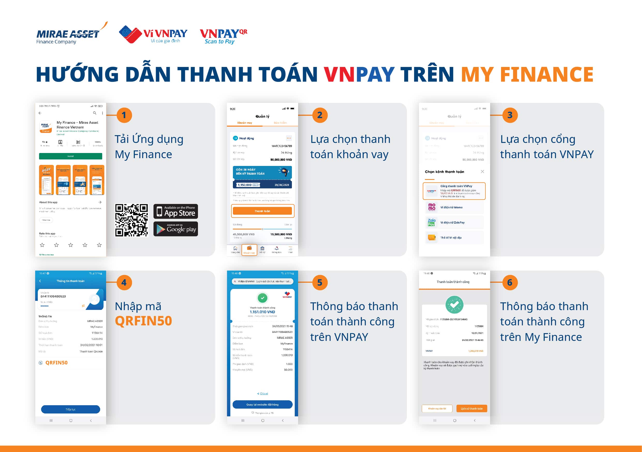 Guideline thanh toán VNPAy trên My Finance